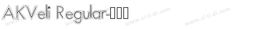 AKVeli Regular字体转换